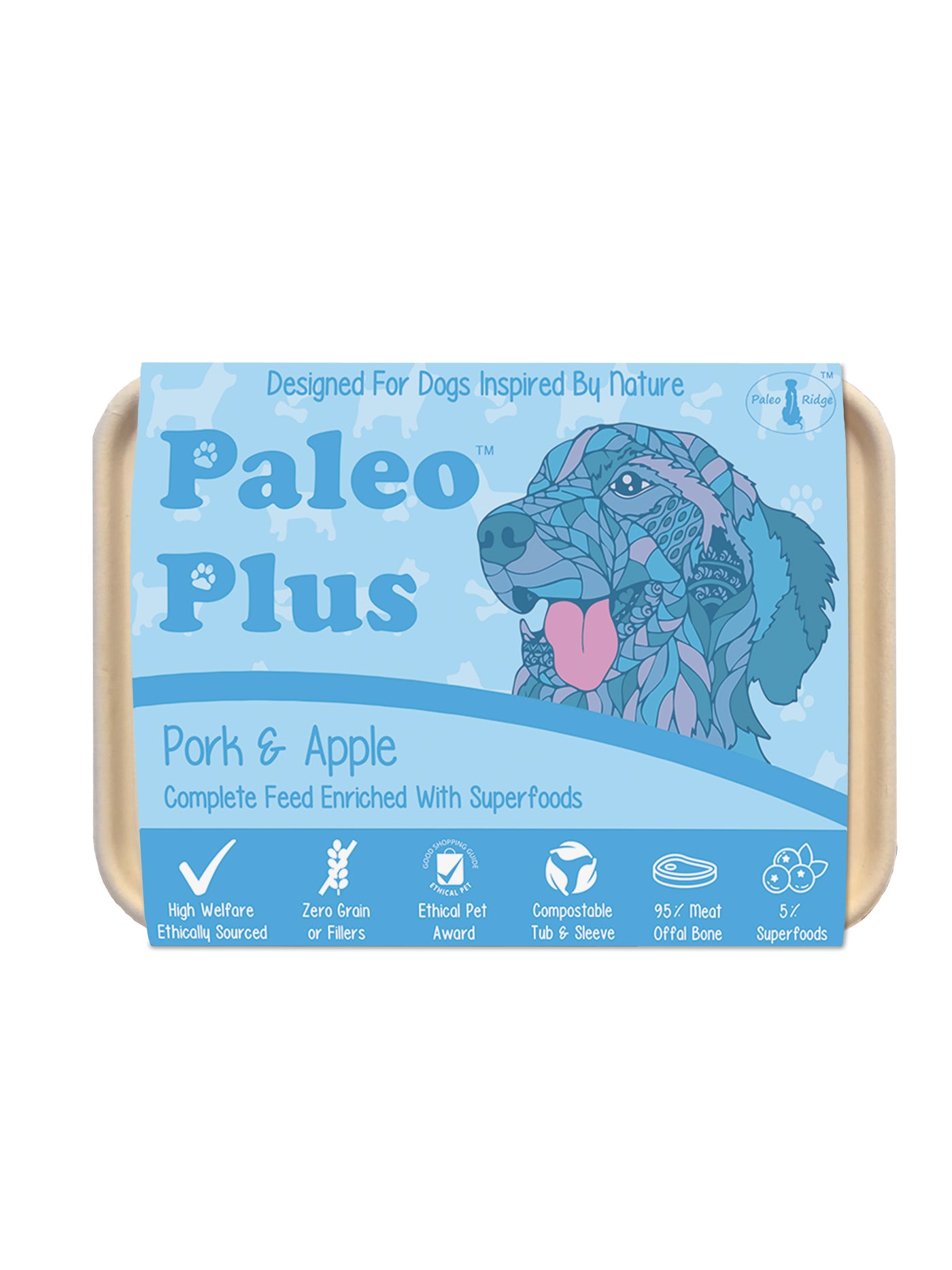 Paleo Ridge Raw - Paleo Plus Pork and Apple - 500g